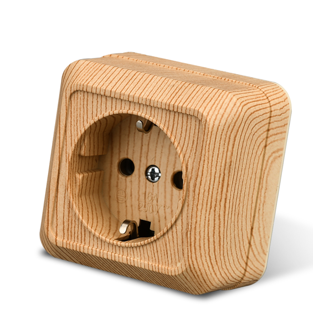 Outdoor Power Rack - Wesa Houten Wandcontactdoos Stekkers Eu Stopcontacten