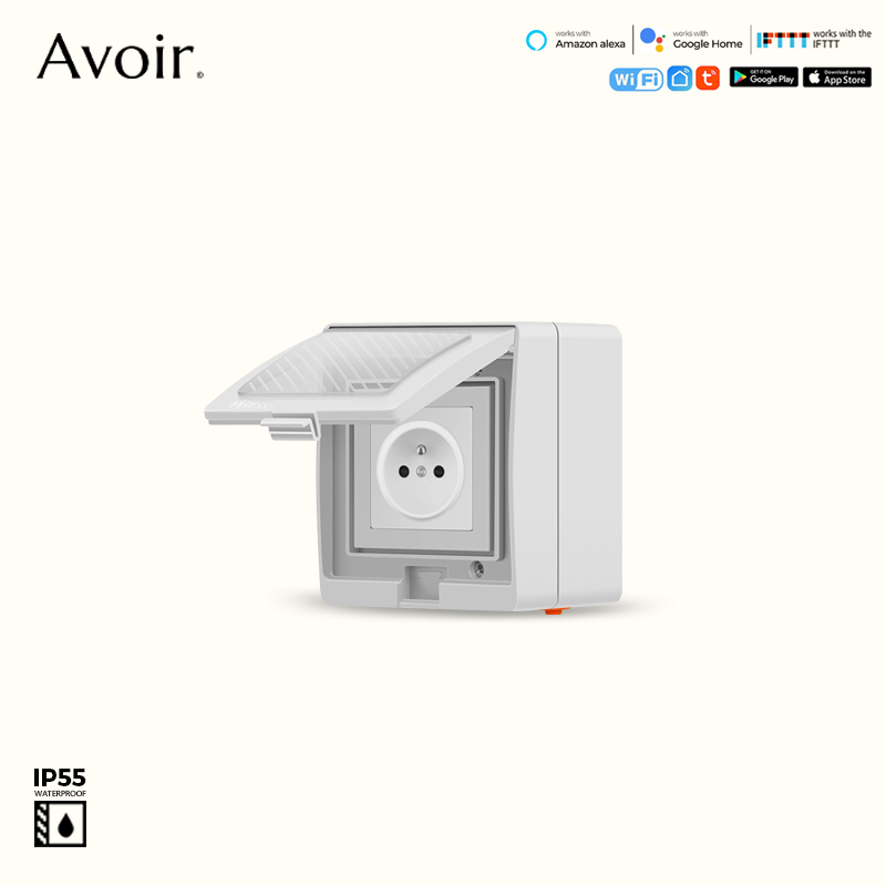 Outdoor Power Outlet Wifi - Avoir IP55 Tuya Wifi elektrische stopcontacten