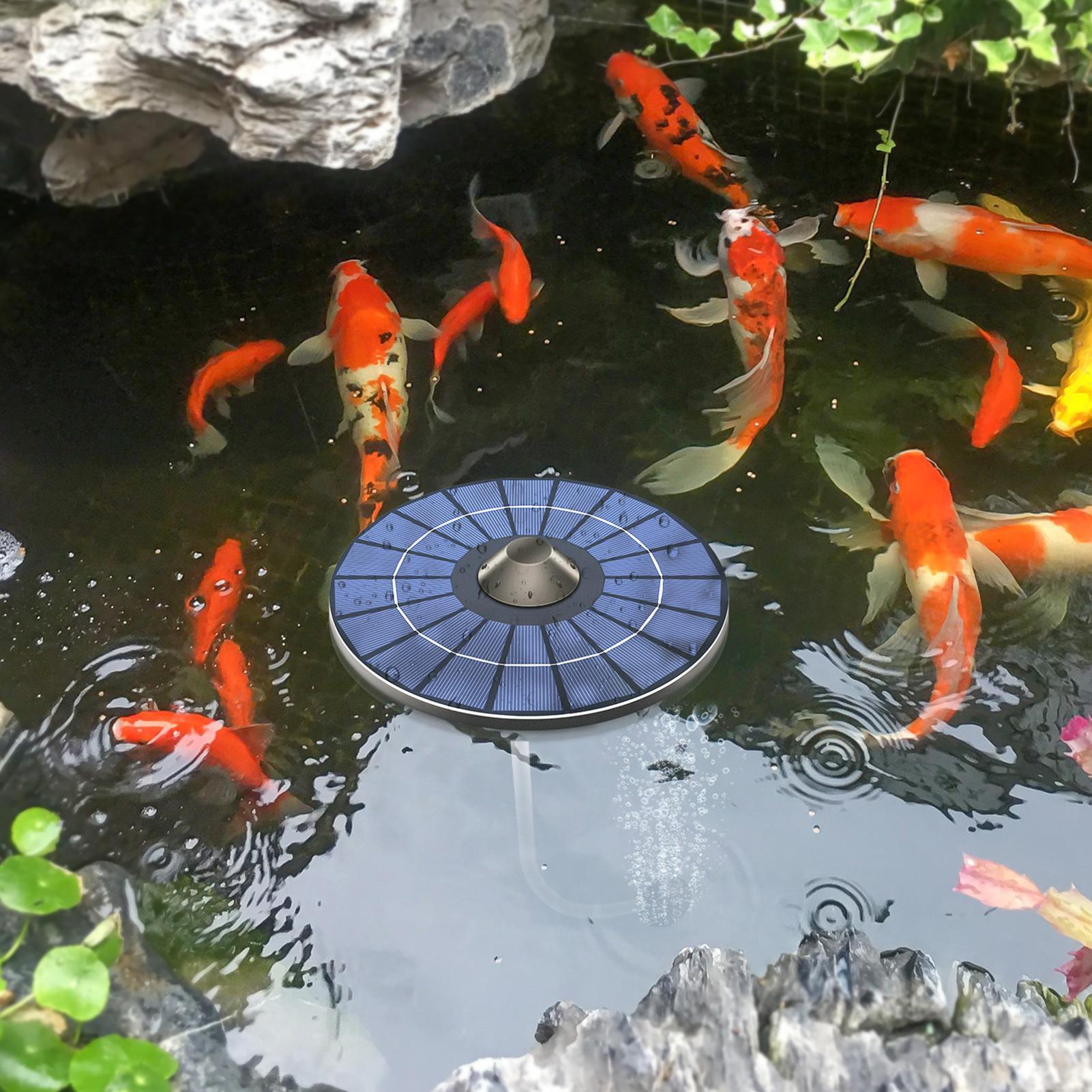 Outdoor Power 'Hose' - Zonne-aangedreven vijverbeluchterpomp, aquariumbeluchterpomp met 1,5m slang,