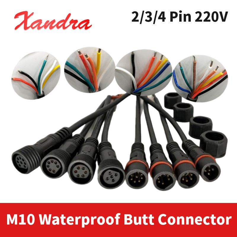 Outdoor Power Extension - M10 2Pin 3/4 Pin Waterdichte Butt