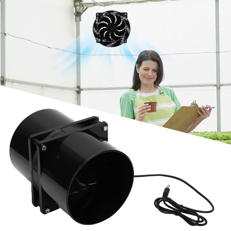 Outdoor Power Vent - Zonne-aangedreven ventilator voor kas, kippenhok, schuur,