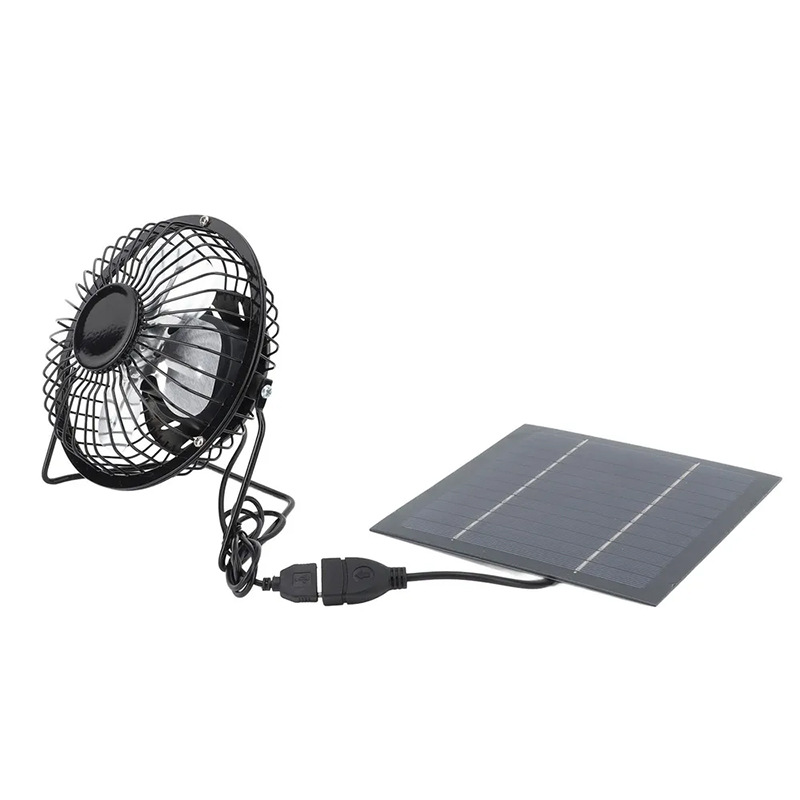 Outdoor Power Vent - 4 inch DC-ventilator op zonne-energie, waterdichte