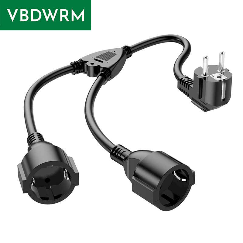 Outdoor Power Extension - EU Power Splitter Cord 1X2 Europese