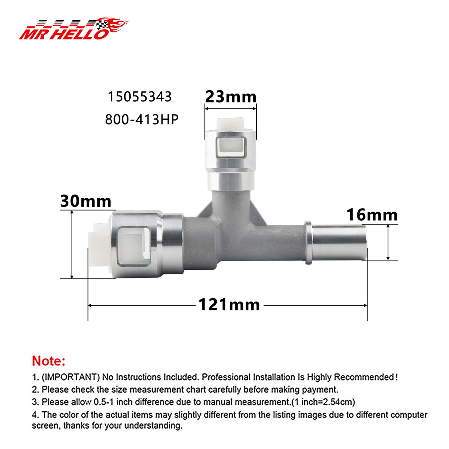 2 stks/set 800-413HP Metalen H - Outdoor Power 'Hose' recensie en prijs