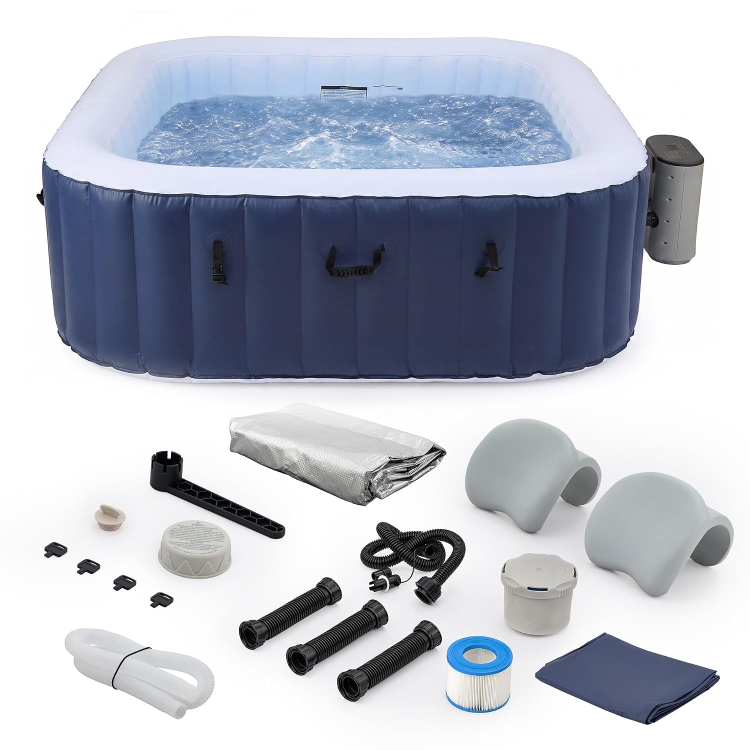 6,5ft Opblaasbaar Hot Tub, 6-P - Outdoor Power For Hot Tub recensie en prijs