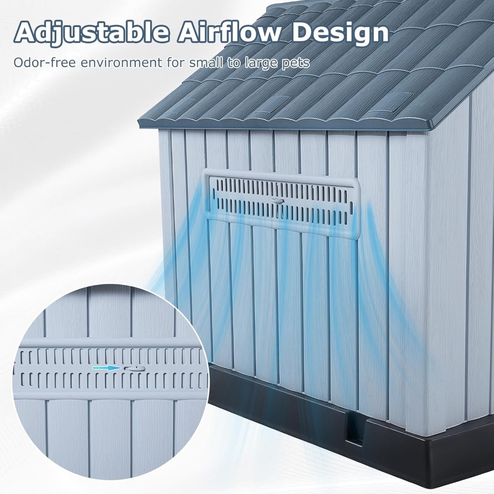LEMBERI Groot plastic hondenhu - Outdoor Power Vent recensie en prijs