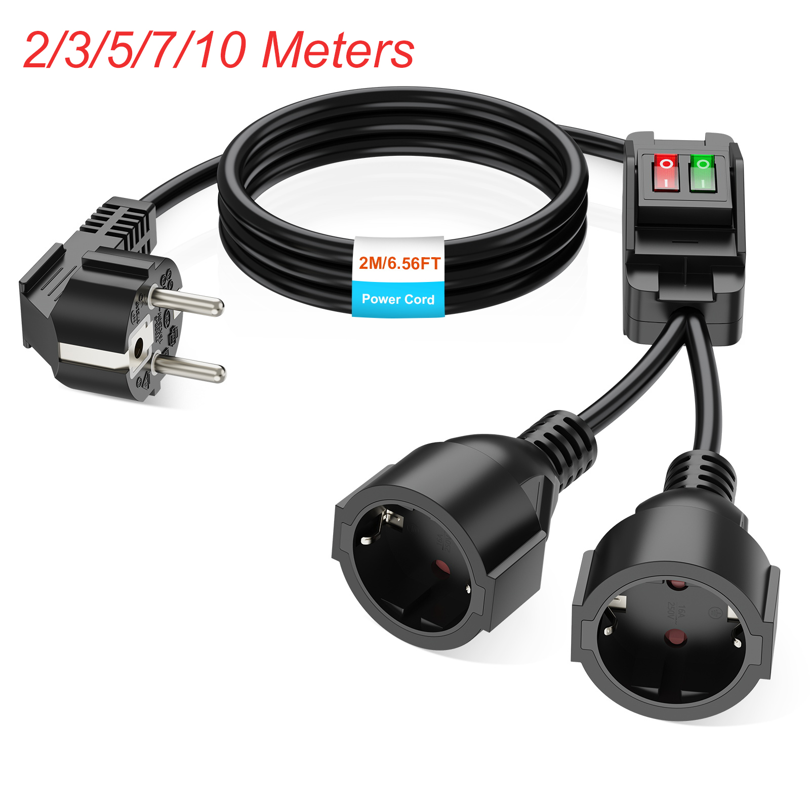 EU-stekker verlengsnoer met AA - Outdoor Power Extension recensie en prijs