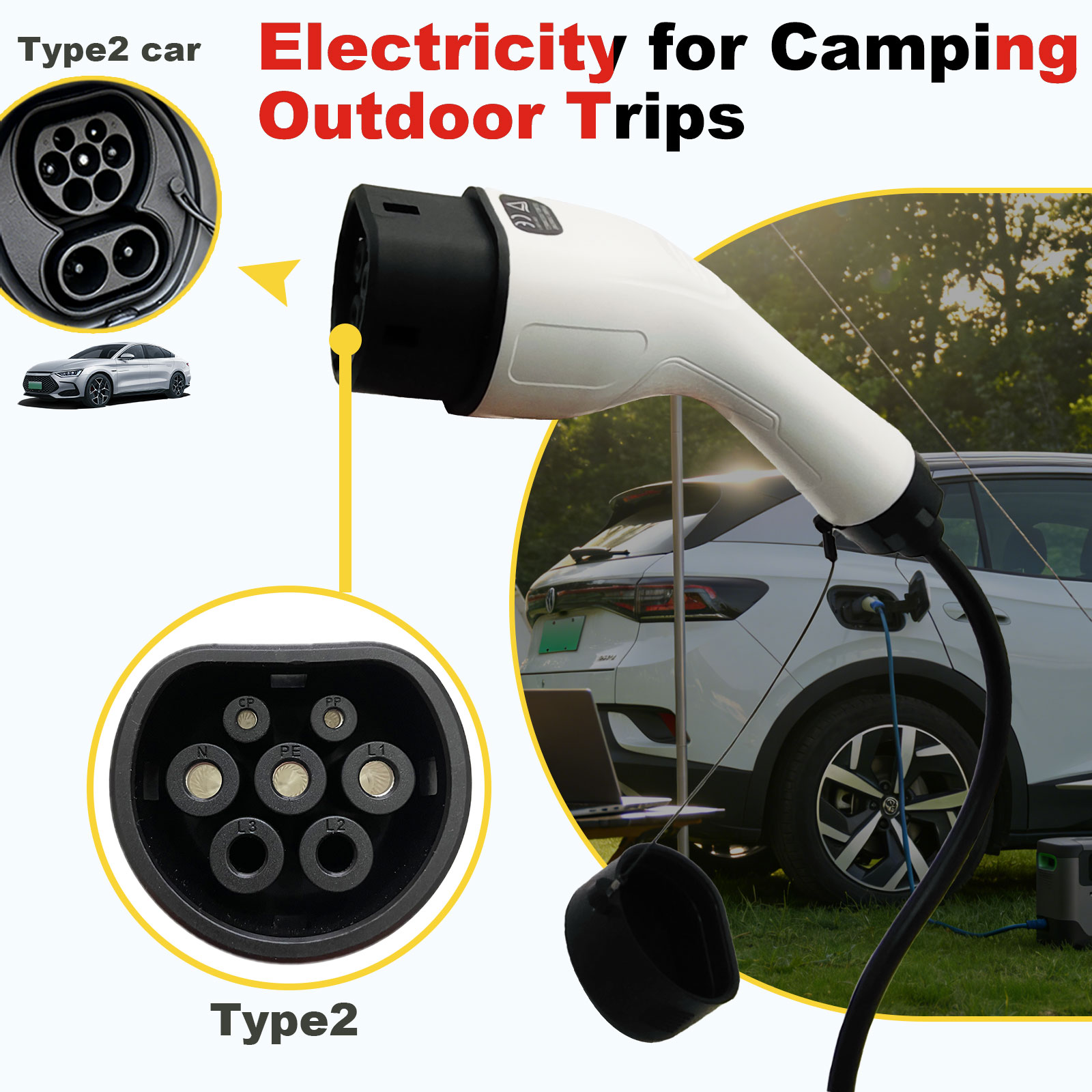 Type2 V2L-ontladingsadapter 16 - Outdoor Power Rack recensie en prijs