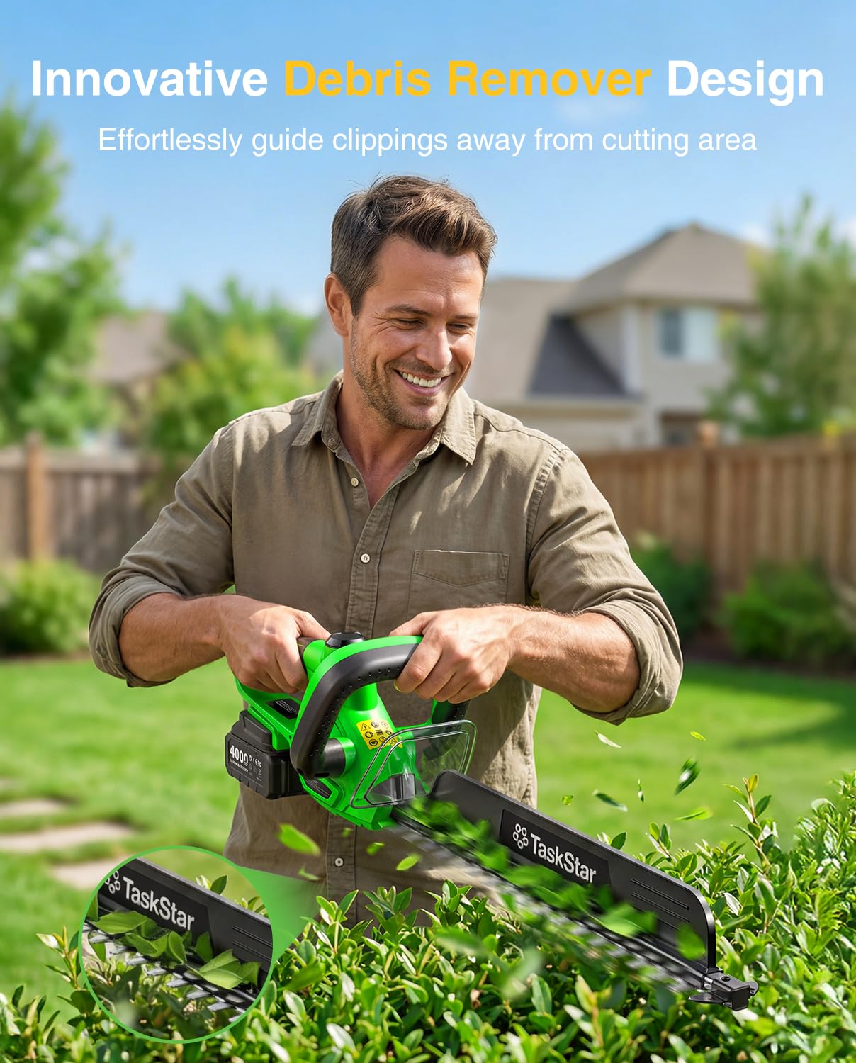 TaskStar 22 inch elektrische h - Lawn Mower Battery recensie en prijs