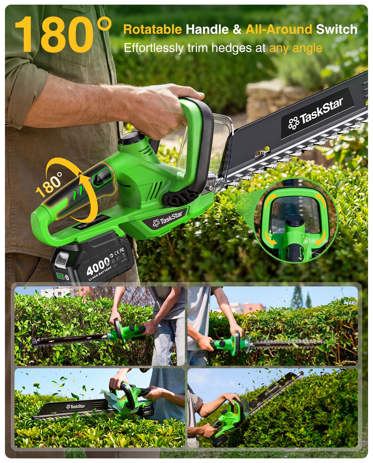 TaskStar 22 inch elektrische h - Lawn Mower Battery recensie en prijs
