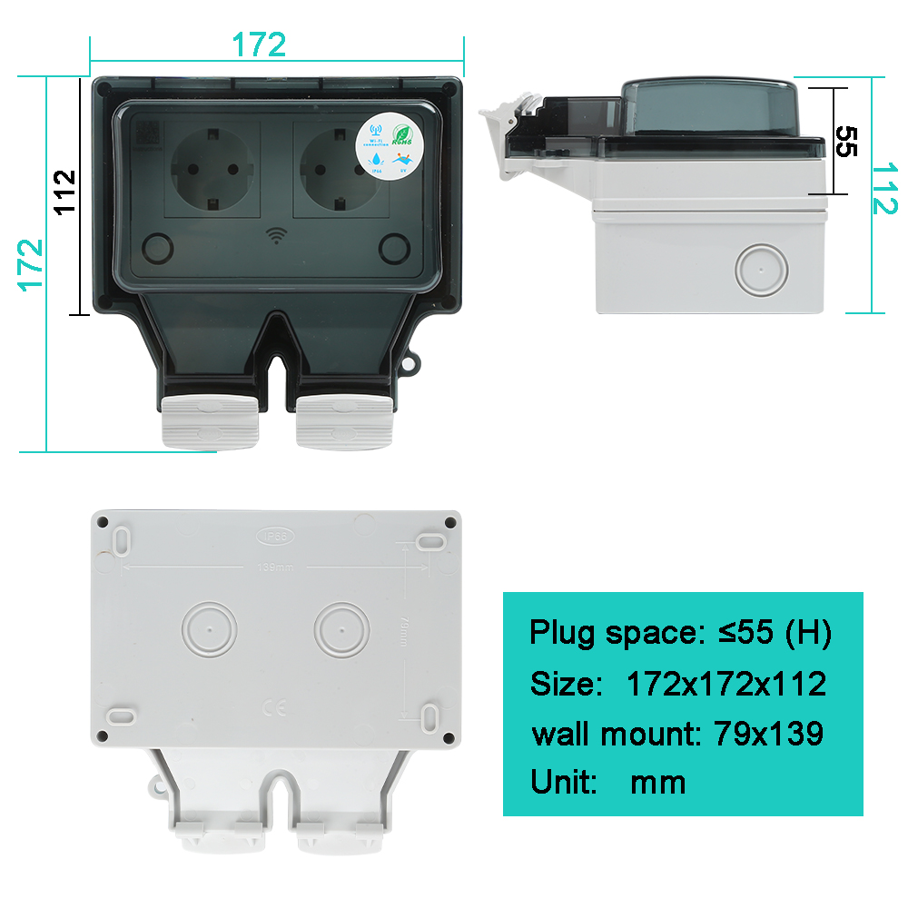 Slimme buitenstopcontact IP66  - Outdoor Power Outlet Wifi recensie en prijs