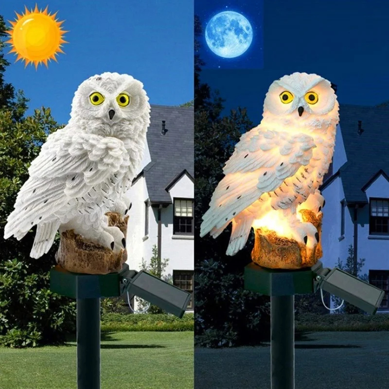 Solar Owl Statue Garden Light  - Outdoor Power Outlet Solar recensie en prijs