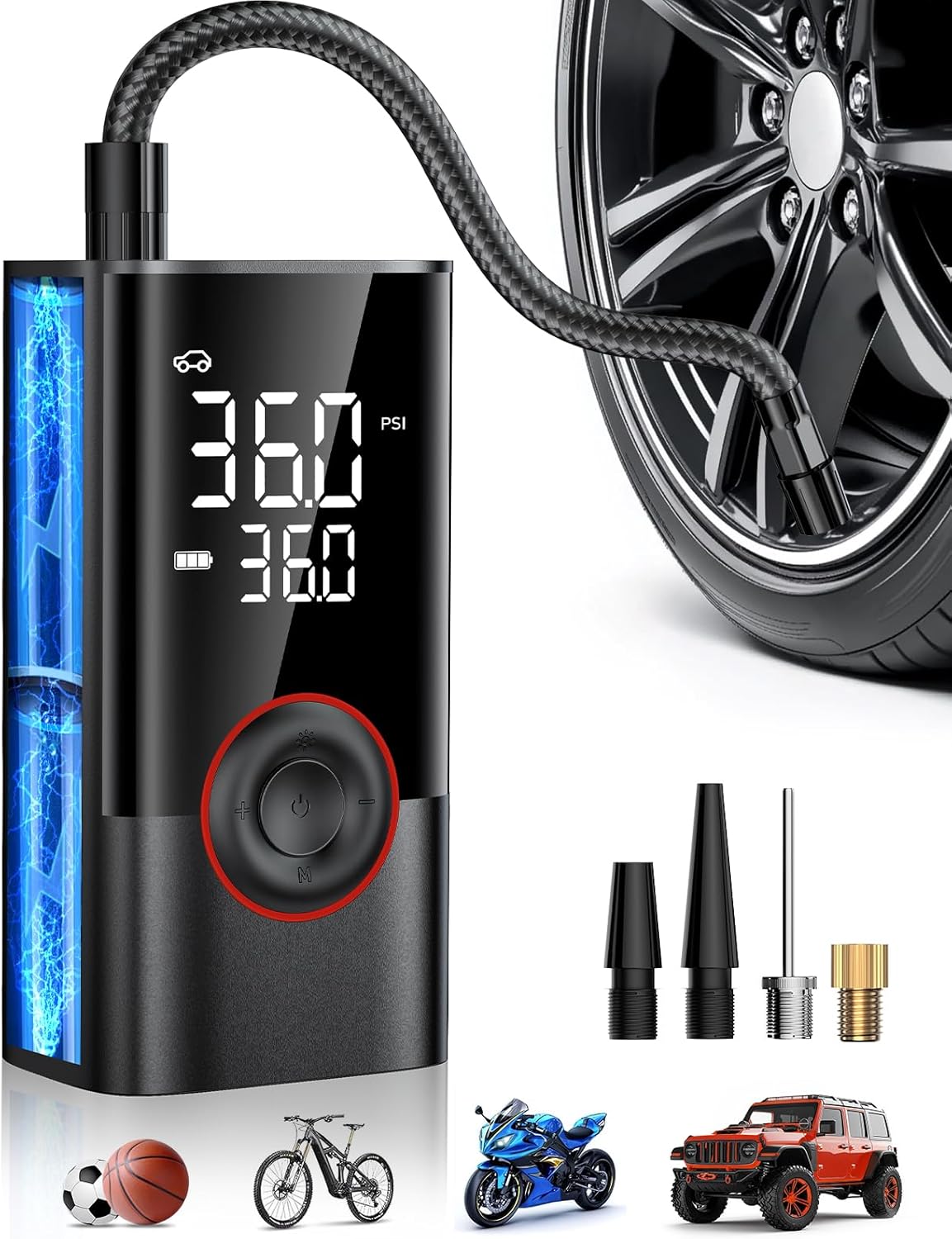 Draagbare draadloze luchtcompr - Air Compressor Portable recensie en prijs