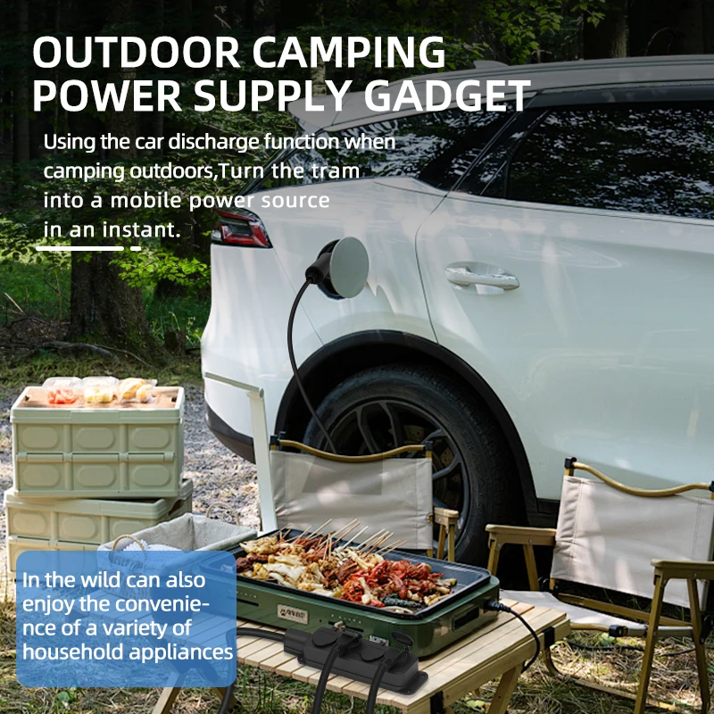 Draagbare 16A 4KW V2L-kabel el - Outdoor Power Rack recensie en prijs