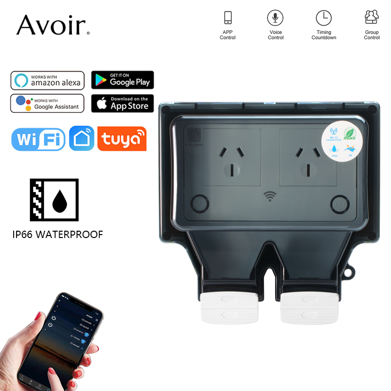 Avoir Tuya Wifi Waterdichte St - Outdoor Power Outlet Wifi recensie en prijs