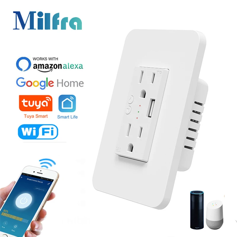 Milfra Wifi Smart Socket Doubl - Outdoor Power Outlet Wifi recensie en prijs