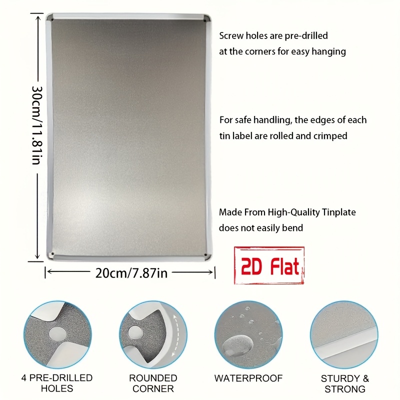2D plat metalen bord met de go - Outdoor Power Garage recensie en prijs