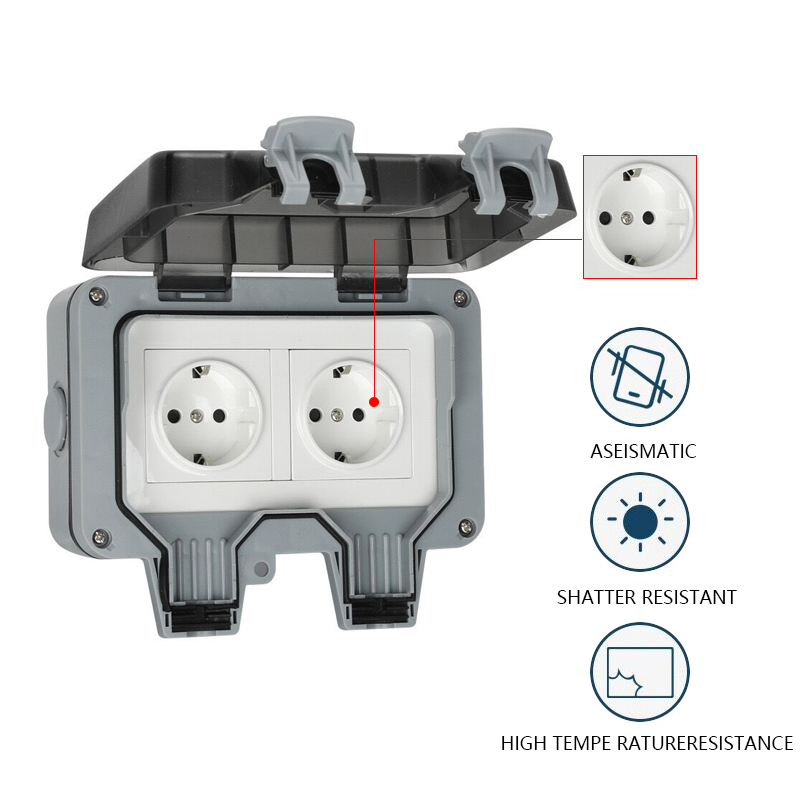 Ip66 Regendicht Opladen Eu Soc - Outdoor Power Outlet Wifi recensie en prijs