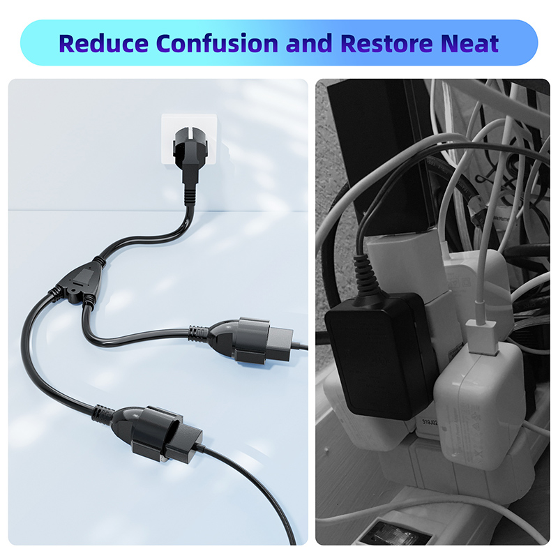 EU Power Splitter Cord 1X2 Eur - Outdoor Power Extension recensie en prijs