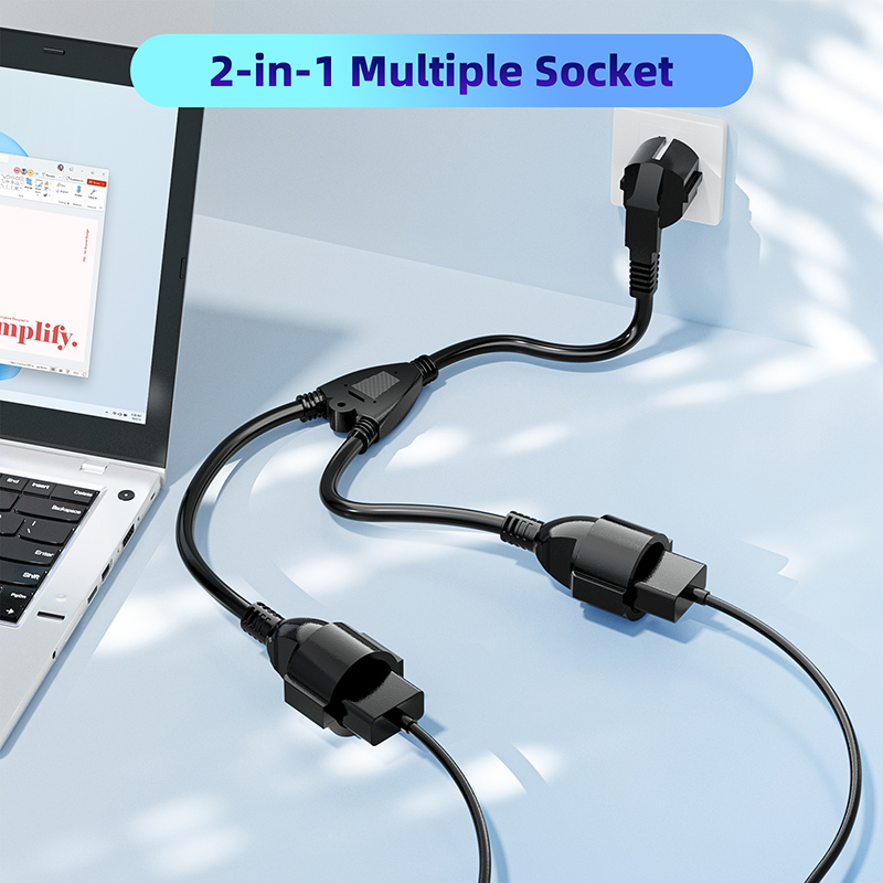 EU Power Splitter Cord 1X2 Eur - Outdoor Power Extension recensie en prijs